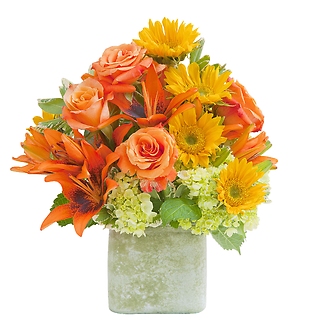 Textured Sunset Vase