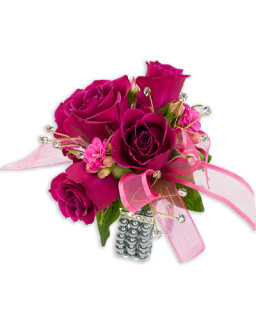 Fuchsia Wrist Corsage