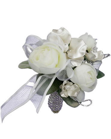 Satin Pearl Wrist Corsage