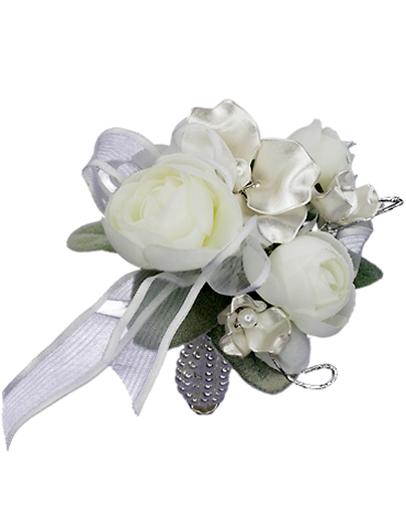 Satin Pearl Wrist Corsage
