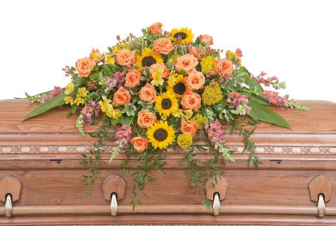 Heaven\'s Sunset Casket Spray