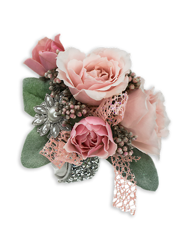 Victorian Blush Wrist Corsage