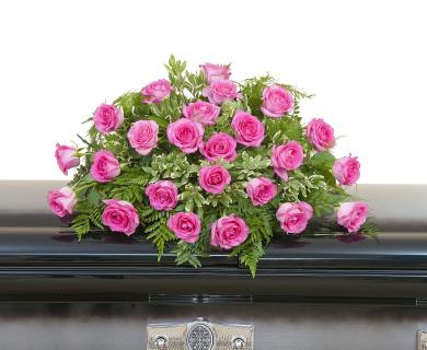 Pink Rose Casket Spray