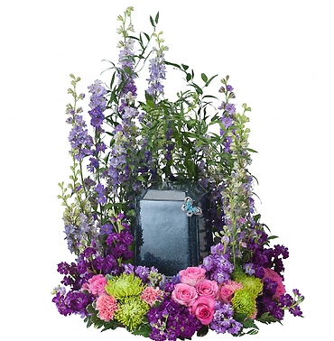 Forever Cherished Blue Urn Surround